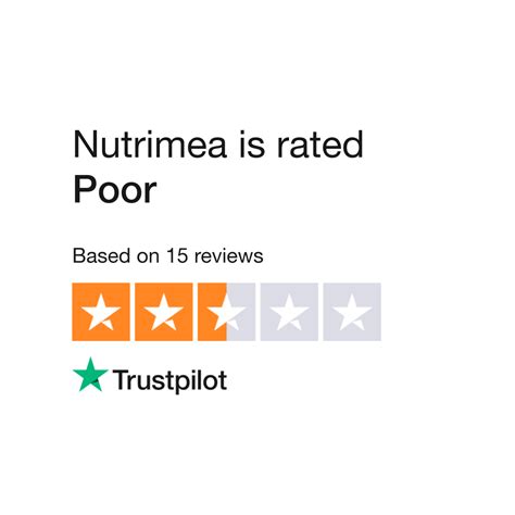 Read Customer Service Reviews of nutrimea.com